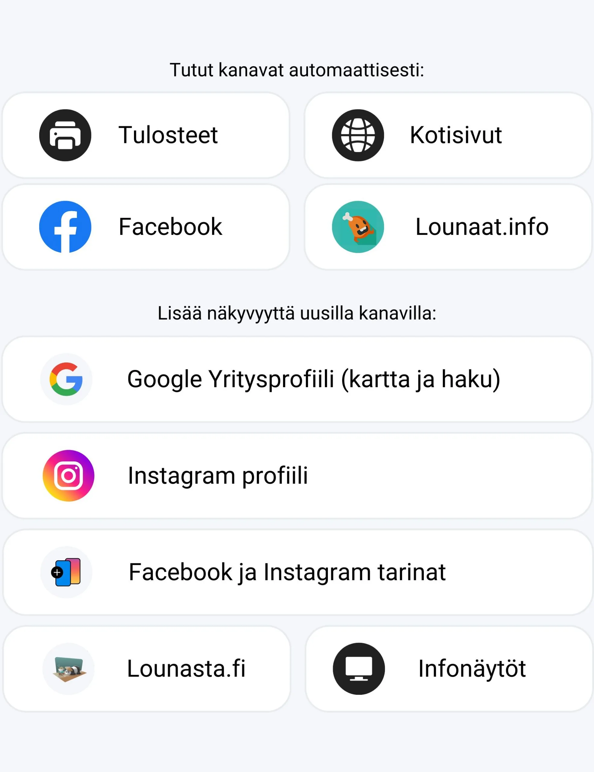 Lounastajan jakelukanavat