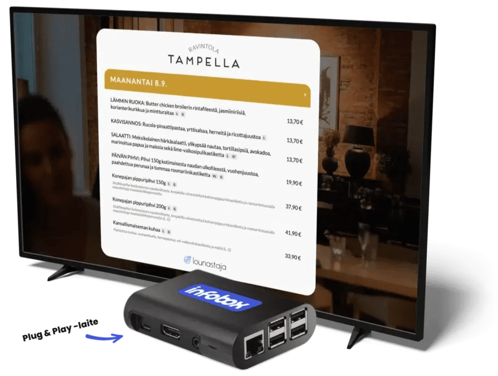 InfoBox-Lounasravintola-Lounastaja-Palvelu-Ravintola-Tampella