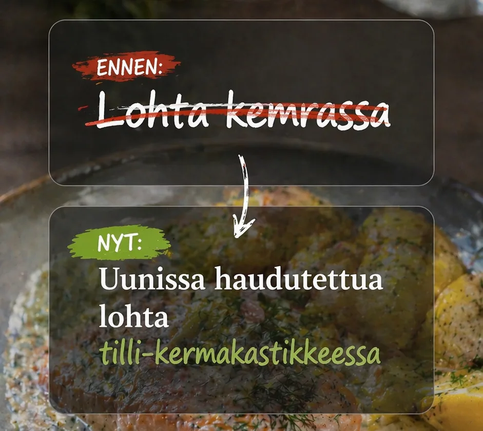 Tekee lounaista houkuttelevia