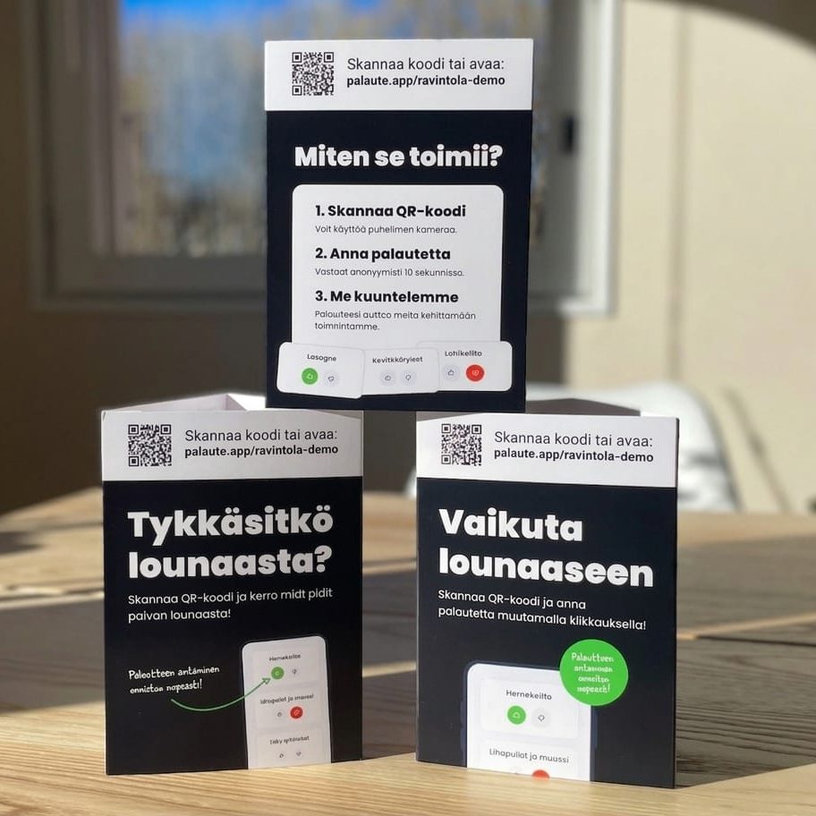 Kolme Lounastajan pöytäkolmiota